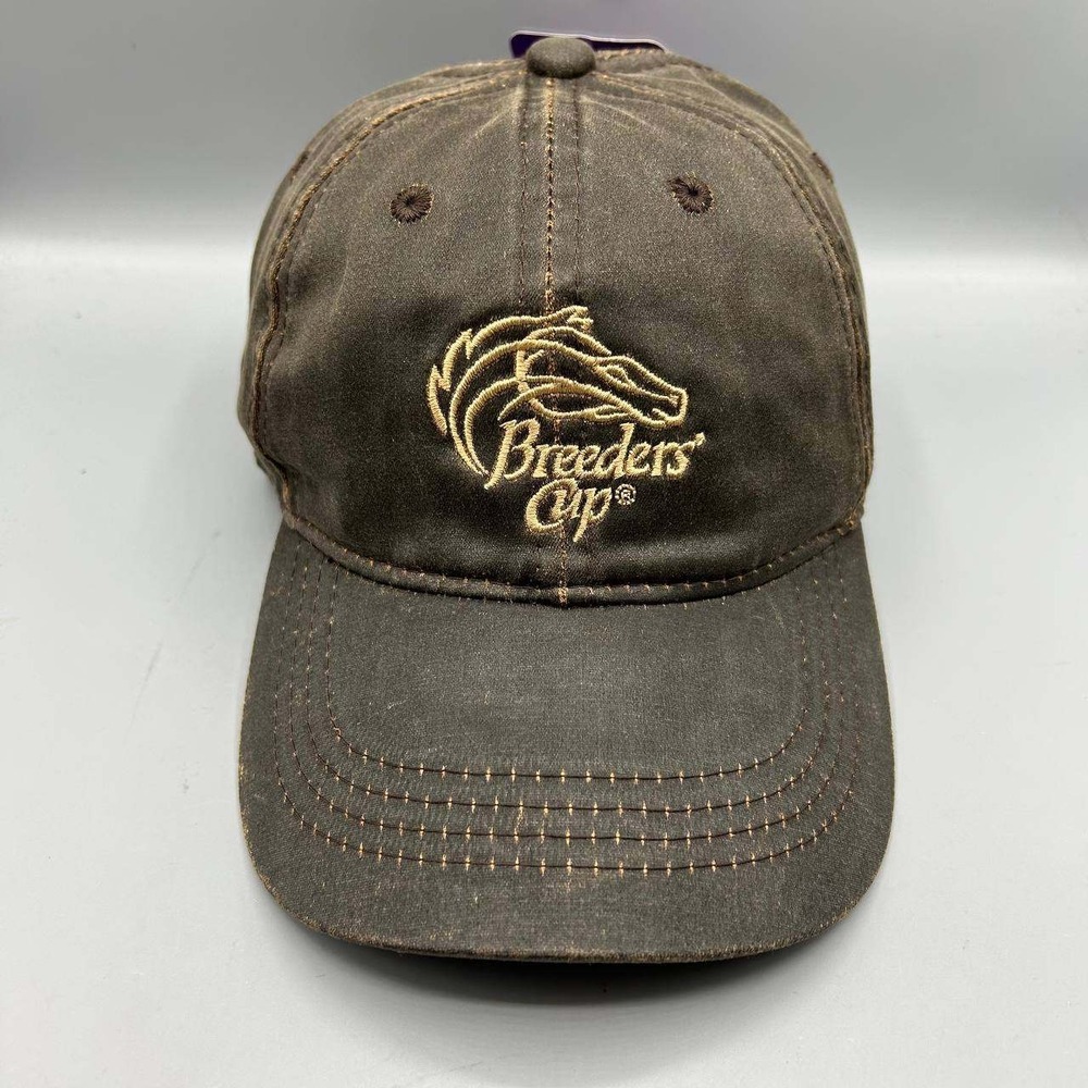 Breeders' Cup Hat Men Brown Outdoor Cap Strap Back Cap New